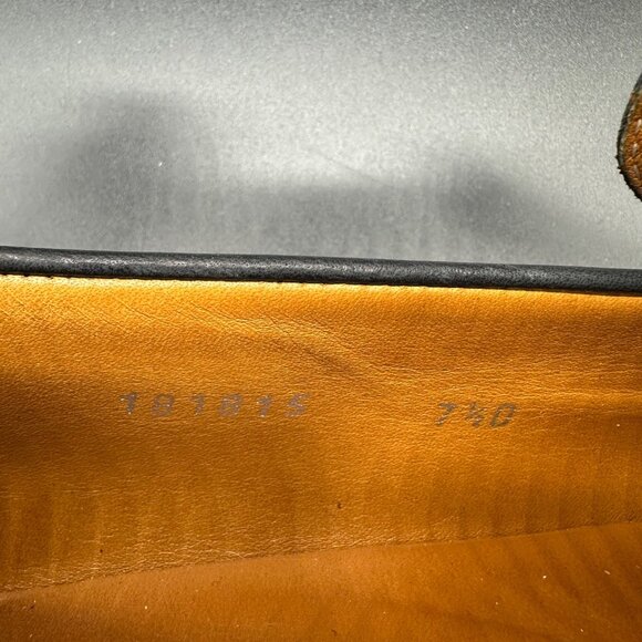 Gucci Black Slip On Loafers Mens Leather Upper Made in Italy Size 7.5D - Picture 9 of 16